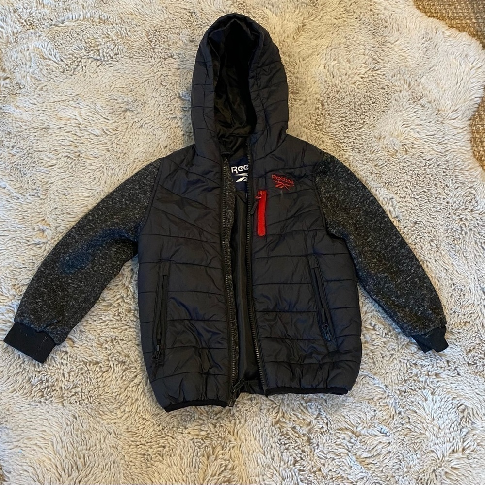 Reebok boys jacket black 5/6